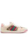 Gucci Women Screener Sneakers With Web Motif