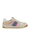 Gucci 30mm Screener Sneakers W/ Web In Nude