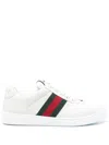 Gucci Screener Leather Sneakers In White