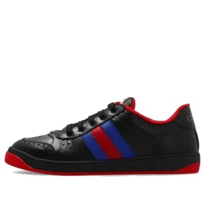 Gucci Screener Low-top Sneakers 'black Blue Red'
