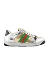 Gucci Screener Low-top Sneakers In Gray