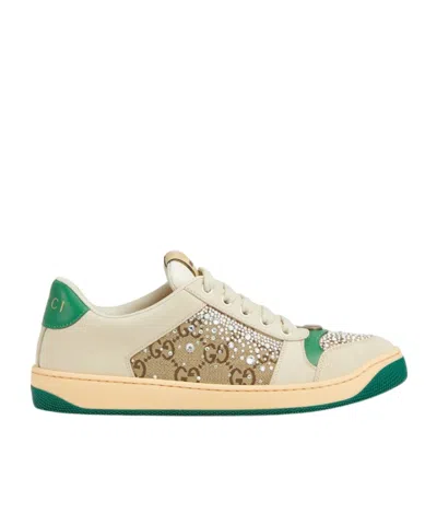 Gucci Screener Series Of Casual Shoes In Neutral