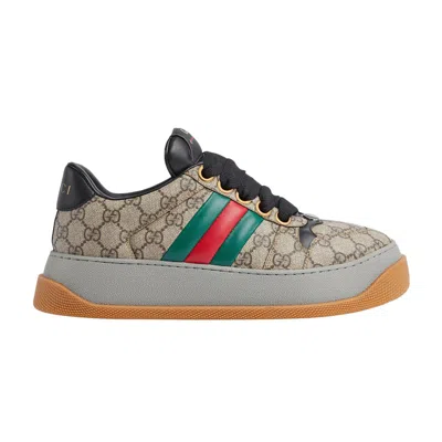 Pre-owned Gucci Screener Sneaker 'gg Monogram - Beige Ebony' In Brown