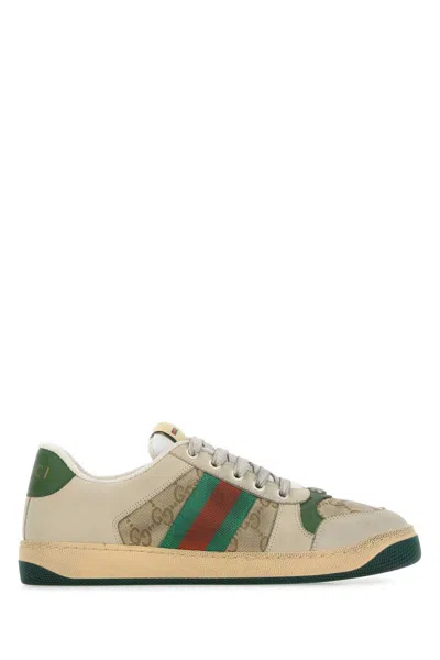 Gucci Fabric Upper And Rubber Sole Sneaker In Multi