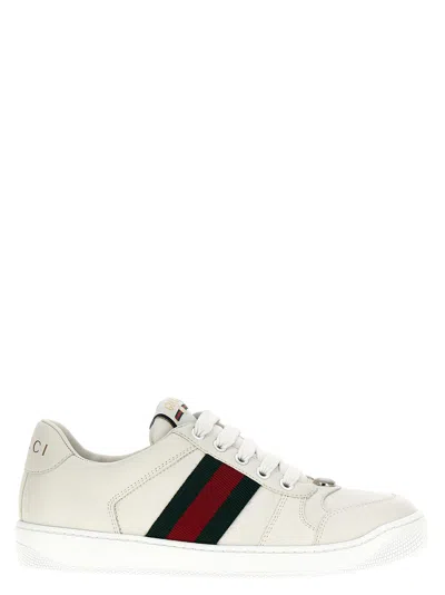 Gucci 'screener' Sneakers In White