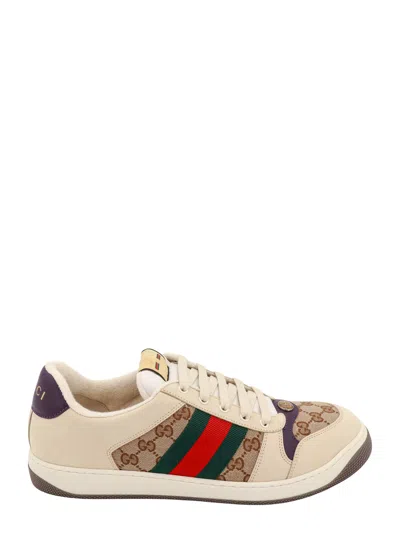 Gucci Screener Lace-up Sneakers In Multicolor