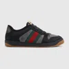 Gucci Gg Fabric Screener Sneakers In Black