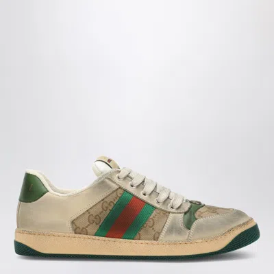 Gucci Screener Sneakers In Beige In Multi