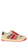 Gucci Screener Trainer In Gg Fabric And Multicolour Details Women In Multi