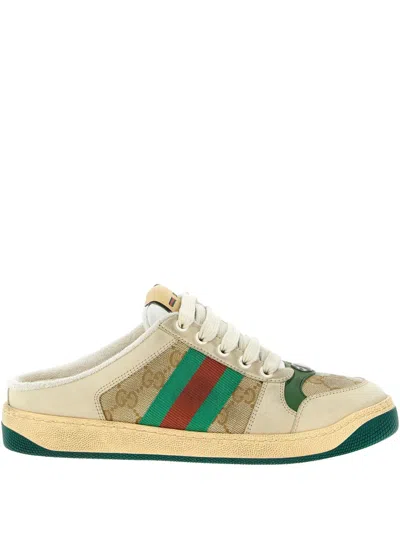 Gucci Screener Sneakers In Neutral