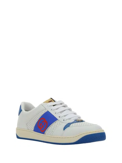 Gucci Men's Screener Sneakers In White