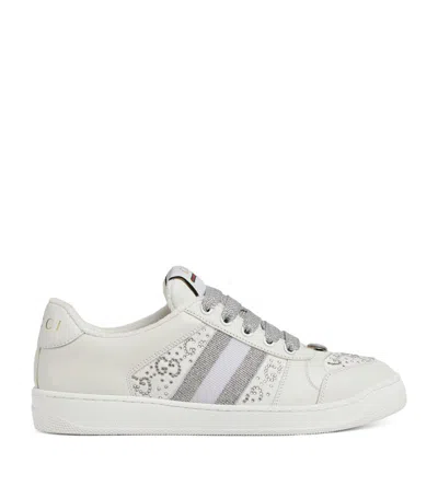 Gucci 35mm Screener Sneakers In White