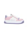 Gucci Low Top Round Toe Sneakers In White
