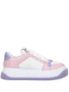 Gucci Low Top Round Toe Sneakers In White