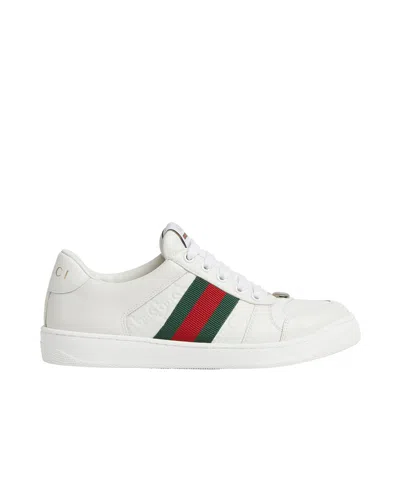 GUCCI GUCCI STRIPE DETAILED LOW-TOP SNEAKERS