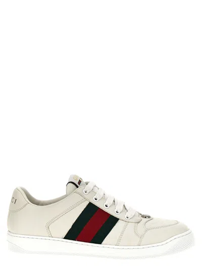 GUCCI SCREENER SNEAKERS WHITE