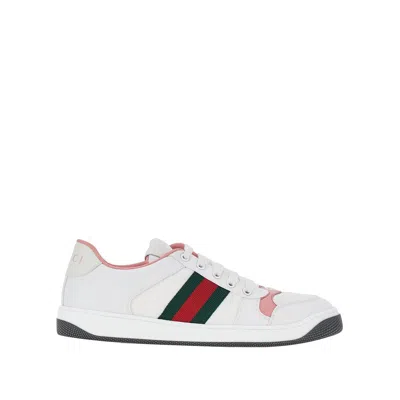 Gucci Double G Rubber-insert Sneaker With Padded Elastane Lining In White