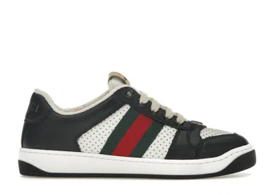 Pre-owned Gucci Screener (women's) Sneakers In Black/white
