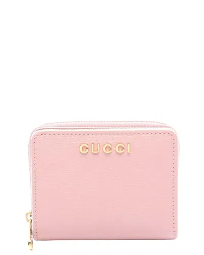 Gucci Script Mini Wallet Pink (authentic Pre-loved)