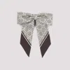 Gucci Gg Silk Jacquard Scrunchies In Gray