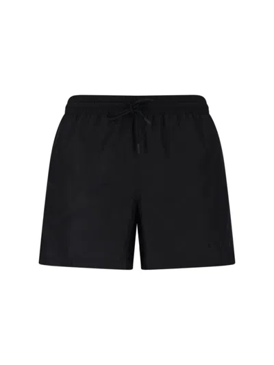 Gucci Logo Swim Shorts In Black