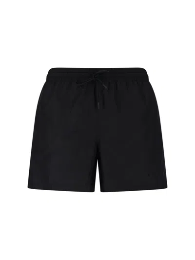 Gucci Technical Poplin Swim Shorts In Black