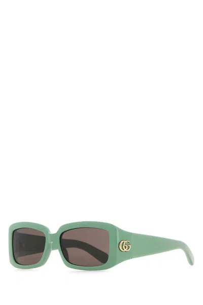 GUCCI WOMEN SEA GREEN ACETATE SUNGLASSES, ONESIZE LUXURY SUNGLASSES FOR WOMEN DARVEYS