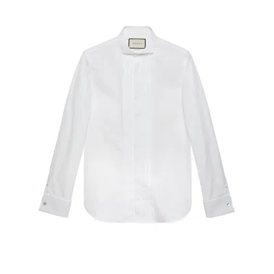 Gucci Sea Island Cotton Shirt In White