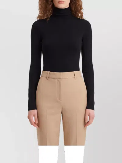 Gucci Seamless Stretch High-neck Long-sleeve Top In Black