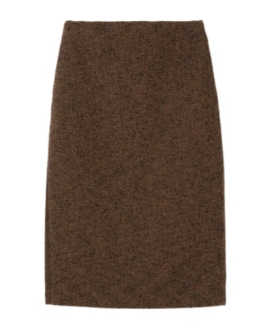 GUCCI SEEDED WOOL SKIRT