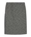 Gucci Seeded Wool Skirt In Gray