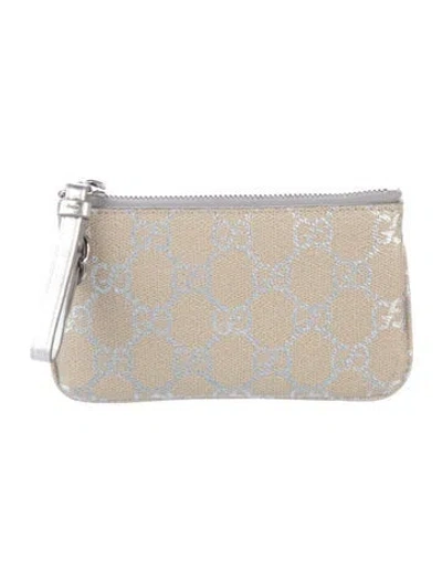 Pre-owned Gucci Selleria Coin Pouch Gg Supreme Coin Pouch