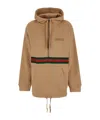 Gucci Hooded Mini Dress In Brown