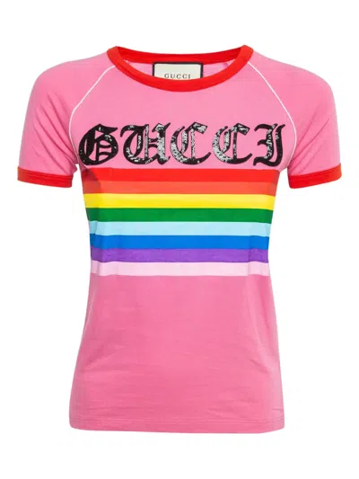 Pre-owned Gucci Sequin-embellished T-shirt