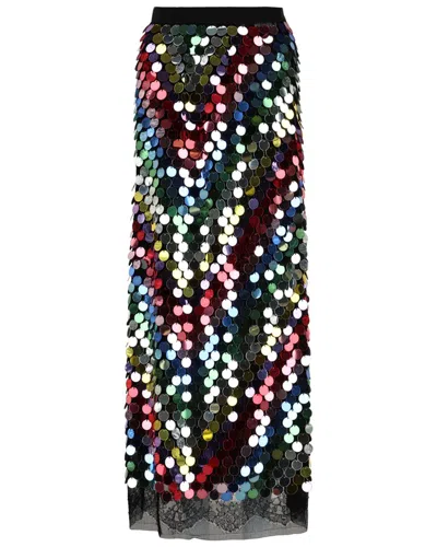 Gucci Sequin Embroidered Midi Skirt