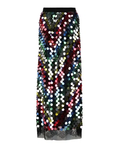 Gucci Sequin Embroidered Midi Skirt