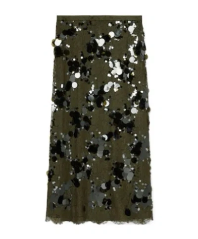 GUCCI GUCCI LACED ALL-OVER SEQUINNED SKIRT