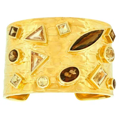 Pre-owned Gucci Seventies Gold Cuff In Multi