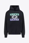 Gucci Shadow Print Logo Hoodie In Black