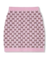 Gucci Gg Wool-blend Jacquard Miniskirt In Pink