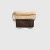 Gucci Shearling Cape In Brown
