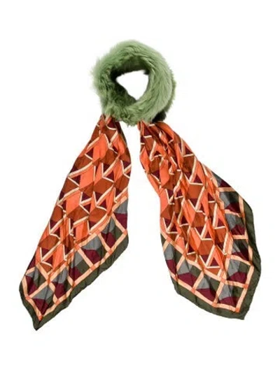 Pre-owned Gucci Shearling Hair Band W/tags In Green