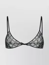 Gucci Embroidered Tulle Bra