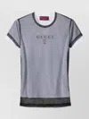 Gucci Double-layer Soft T-shirt With Interlocking G Graphic In Blue