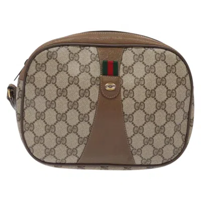 Pre-owned Gucci Sherry Beige Canvas Clutch Bag ()