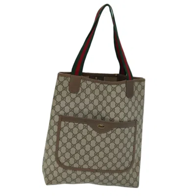 Gucci Sherry Beige Canvas Tote Bag ()