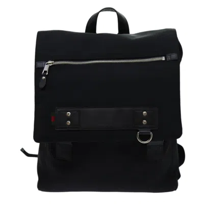 Pre-owned Gucci Sherry Black Synthetic Backpack Bag ()