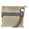 GUCCI GUCCI SHERRY BROWN CANVAS SHOULDER BAG (PRE-OWNED)