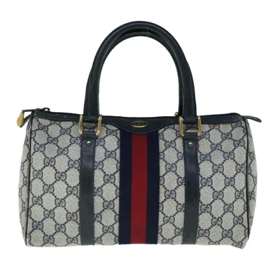 Gucci Sherry Grey Canvas Travel Bag ()