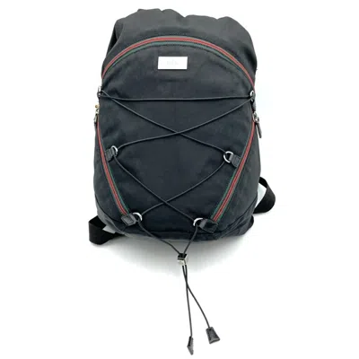 Pre-owned Gucci Sherry Line Black Nylon Backpack ()